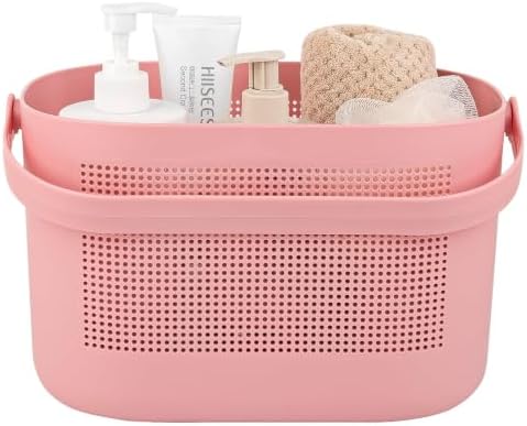 Plastic Portable Shower Caddy Basket, Storage Organizer by UUJOLY