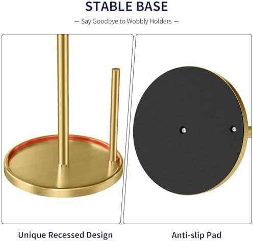 Jesginboo Paper Towel Holder Countertop, Paper Roll Holder - Image 3