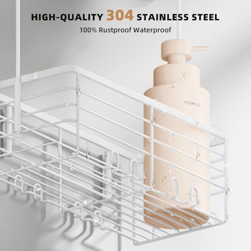 SHANSHUI Shower Caddy Hanging Bathroom Organizer Basket, Shampoo Bracket - Image 4