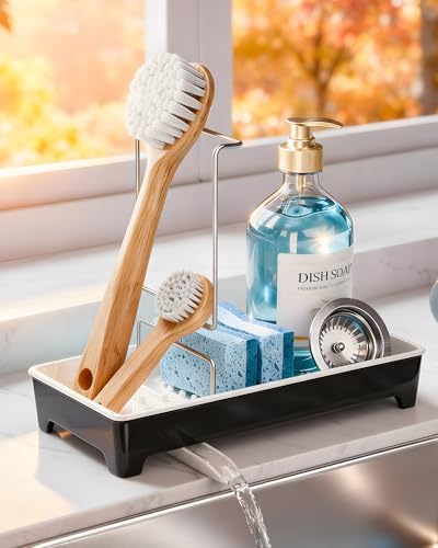 Minimalist Sink Caddy, Rustproof Sponge Holder by Unknown