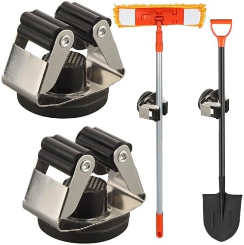 MUTUACTOR Magnetic Broom Holders, 12lbs Heavy Duty Magnetic Tool Holders by MUTUACTOR
