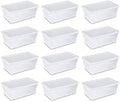 STERILITE Storage Box 13.5" X 8.3" X 4.8", 6 Qt. Clear by Sterilite