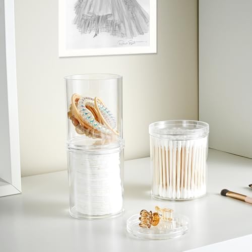 SheeChung 2 Pack 10oz Stackable Qtip Holder - Image 6
