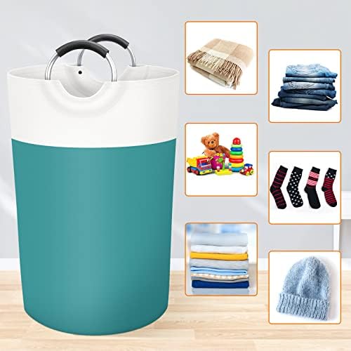 BlissTotes 115L Laundry Basket, Freestanding Collapsible Hamper - Image 4