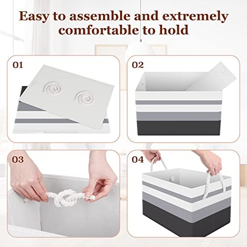 Fab totes Storage Bins 6-Pack, Foldable Storage Baskets - Image 4