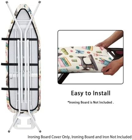 Sewing Machine Pattern Ironing Board Cover Fits Standard Modern Minimalism Iron - Image 5