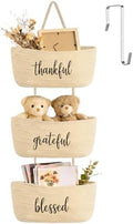 Vesici Beige over The Door Hanging Basket 3-tier by Vesici