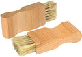 2 Pcs Shoe Polish Applicator Brushes Small Shoe Cleaning Brushes Wooden Handle by qiangXINGYai
