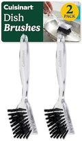 Cuisinart Dish Brush with Handle, 2 Pack, Firm Bristles by BestBrands