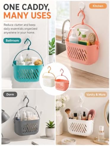 Plastic Hanging Shower Caddy, 2026 New Portable Shower Caddy Hanging Shower - Image 7