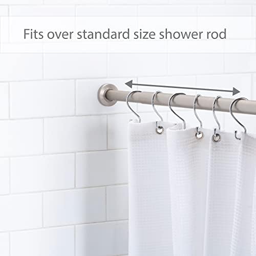 Bath Bliss 12 Pack S-Hook Shower Curtain Rings | Bathroom | Metal S Shaped - Image 3