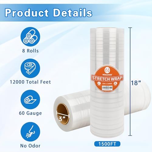 NEXCOVER 18 Inch Stretch Wrap - Image 2