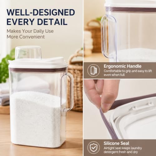 Covzoe Laundry Detergent Dispenser, 118 Oz Liquid Laundry Soap Container - Image 3