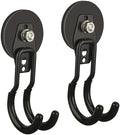 ULIBERMAGNET New Upgraded Garage Magnetic Hooks, 2 Pack Black Heavy Duty Large by ULIBERMAGNET