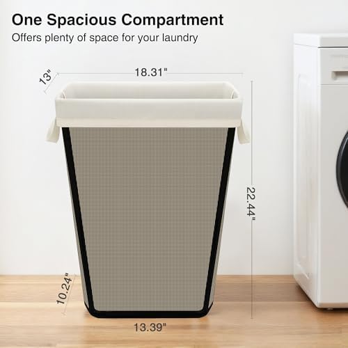 STO STO 75L Laundry Hamper, Space Saving Freestanding Clothes Basket - Image 3