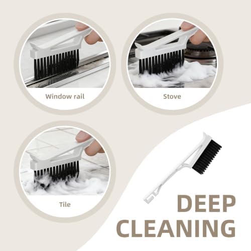 CLEANGOR Grout Cleaner Brush V Shape, Stiff Grout Cleaning Brushes - Image 5