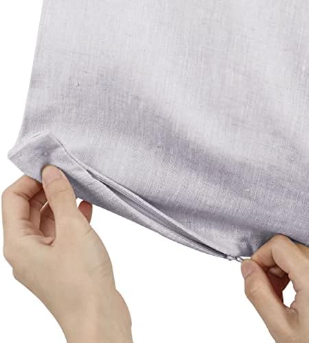 Amazhiyu Pure Linen Over The Door Laundry Hanging Hamper Bag - Image 4