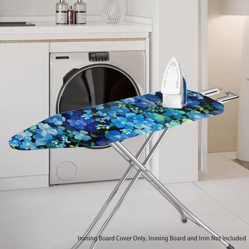 Blue Dreamy Flower Ironing Board Covers Standard Washable Ironing Board - Image 2