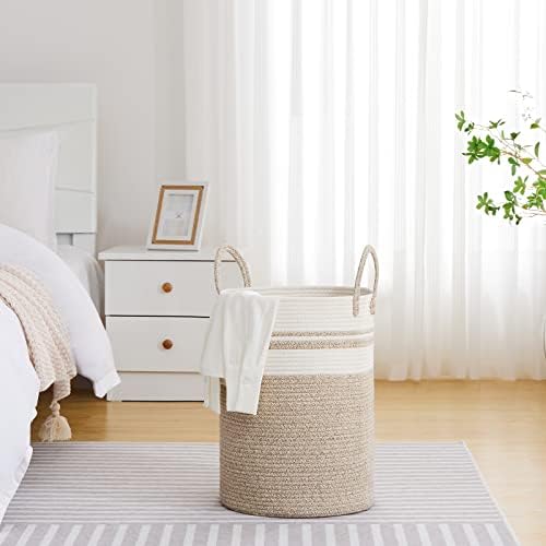 VIPOSCO 58L Tall Woven Laundry Basket Hamper - Image 4