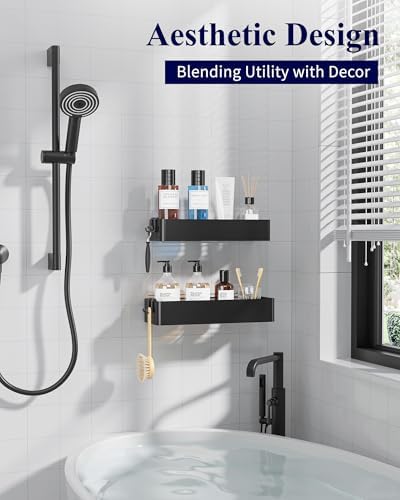 Kitsure Shower Caddy Adhesive, Stylish Shower Organizer - Image 4