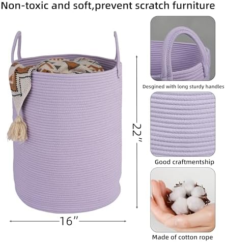 XUANGUO Rope Laundry Basket Hamper - Image 2