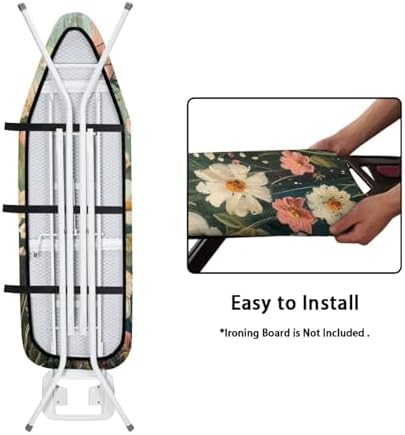 Daisy Prints Ironing Board Padded Cover Dust Covers Stretchable Iron Board - Image 4