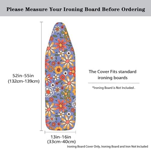Colorful Hippie Flower Tabletop Ironing Board Cover Stylish - Image 5