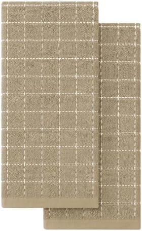 Homaxy 100% Cotton Terry Kitchen Towels, 2 Pack by Homaxy