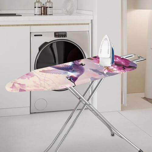 DISNIMO Pink Floral Hummingbird Ironing Board Cover and Pad 15x54 - Image 2