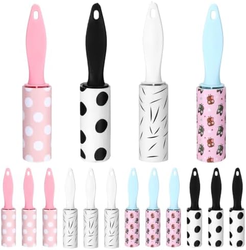 12 Pcs Mini Lint Roller Bulk for Pet Hair and Clothes, 5.9" Small Lint Removers by Unknown