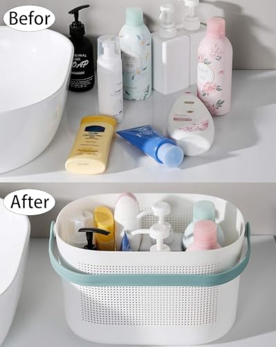 Plastic Portable Shower Caddy Basket, Storage Organizer - Image 3