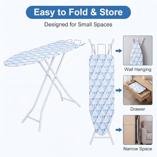 43" x 13" Ironing Board Height Adjustable Iron Board, Heavy Duty Ironing Board - Image 3
