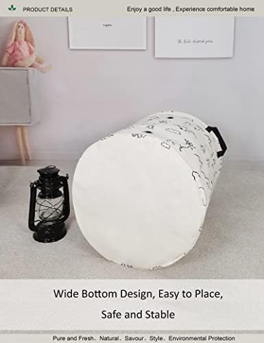 Round collapsible Large Deer Mountain Laundry Hamper - Image 5