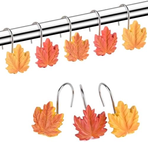 Maple Leaf Shower Curtain Hooks - Image 6