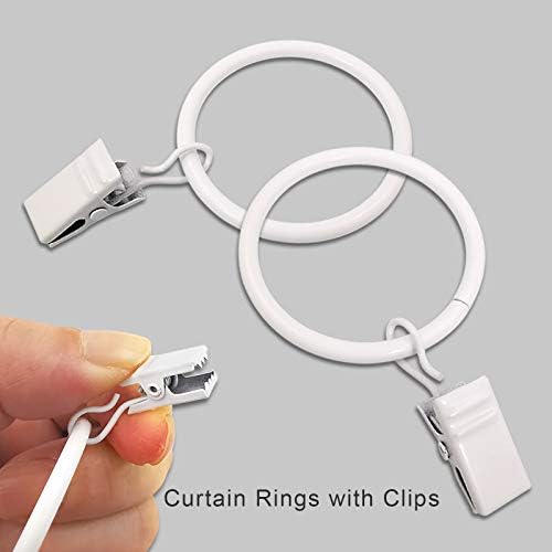LLPJS 60 Pack Metal Curtain Rings - Image 4