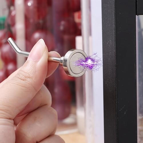 10 Pack Magnetic Hooks, Heavy Duty Neodymium Magnet Hooks - Image 5