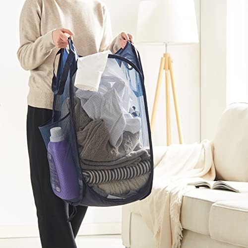 TECHMILLY Upgraded 105L Collapsible Mesh Pop Up Laundry Hamper - Image 3
