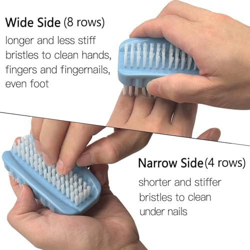 Nail Brush for Cleaning Fingernails Two Sided Hand Fingernail Scrub Brush Soft - Image 3