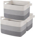 OIAHOMY Cotton Rope Storage Baskets by MasterofSpaceOptimization
