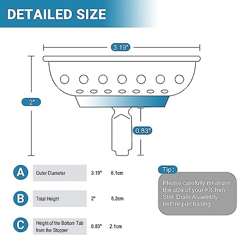 KONE Copper Kitchen Sink Strainer Basket, - Image 3
