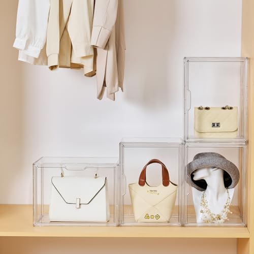 LXLXXL Clear Acrylic Display Case, Stackable Plastic Storage Bins - Image 5