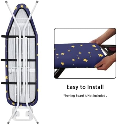 Stars Print Ironing Board Cover and Pad Heavy Duty Thick Padding Ironing Covers - Image 5