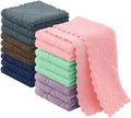 Homaxy Super Soft Absorbent 18 Pack Coral Velvet Dish Cloths by Homaxy