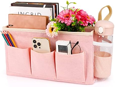 Lilithye Bedside Caddy, Bedside Storage Bag Hanging Organizer by Lilithye