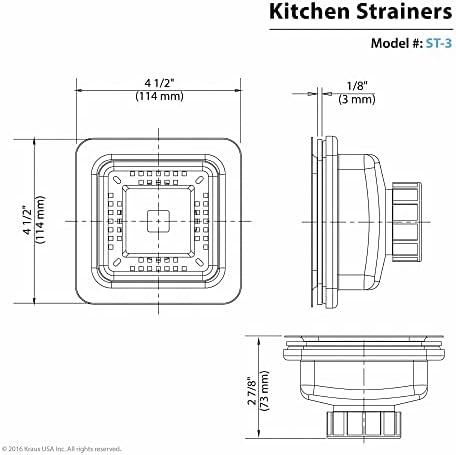 KRAUS Stainless Steel Pax Strainer - Image 3