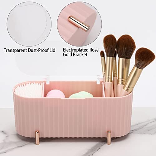 Tecbeauty Qtips Holder, 3 Grids Separate Cotton Swabs Ball Dispenser, Storage - Image 6