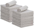 Superio Cotton Terry Washcloths Grey Towels 100% Cotton Cleaning Cloth Rags by Superio