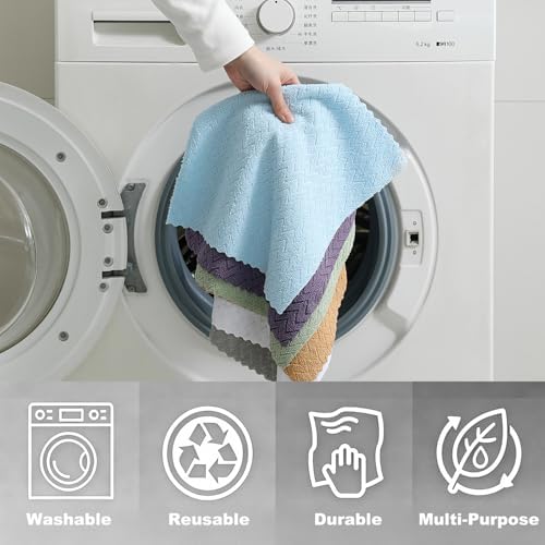 80 Pack Microfiber Cleaning Cloth Roll Reusable Paper Towels 12"x12" Tear Away - Image 5