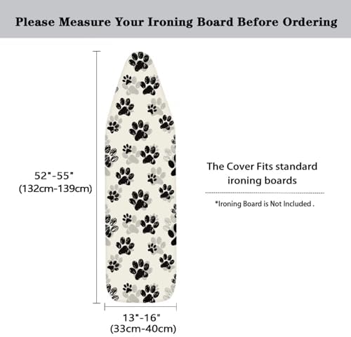 Flashideas Dog Paw Prints Ironing Board Cover and Pad 15 x 54 Heavy Duty Iron - Image 5