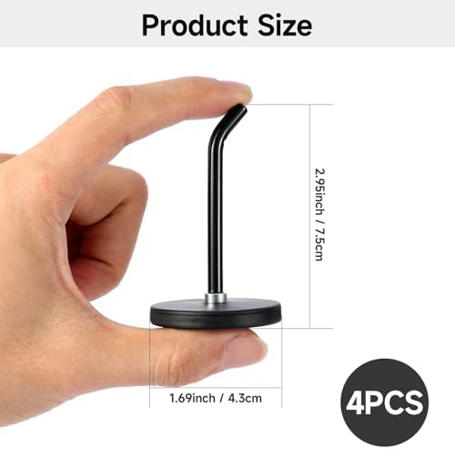 4pcs Magnetic Hooks, Anti-Slip 2.9 Inch Long Heavy Duty Magnet Hooks - Image 2